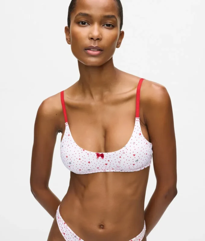 Bralette mit Herzprint