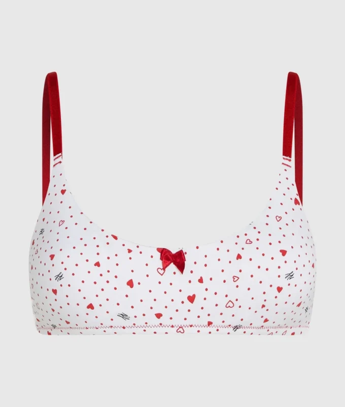 Bralette mit Herzprint