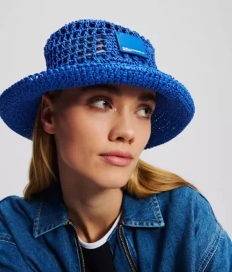 Bucket Hat mit gewebtem Box-Logo