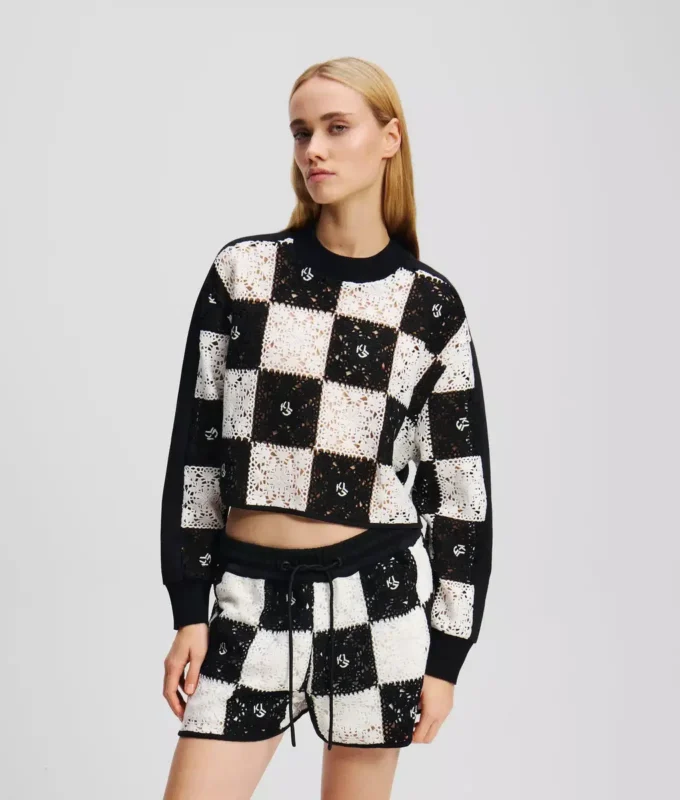 CROCHET CROPPED SWEATER CROCHET CROPPED SWEATER
