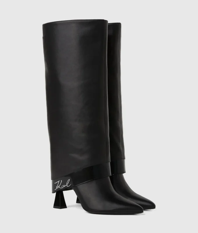 Debutante hohe Stiefel mit umklappbarem Schaft Debutante hohe Stiefel mit umklappbarem Schaft