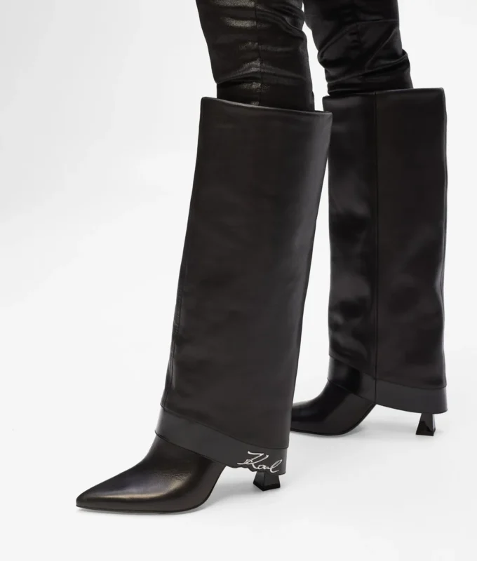 Debutante hohe Stiefel mit umklappbarem Schaft Debutante hohe Stiefel mit umklappbarem Schaft