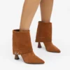 Debutante-Stiefeletten mit umgeschlagenem Schaft Debutante-Stiefeletten mit umgeschlagenem Schaft