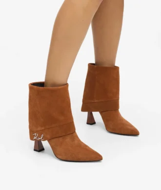 Debutante-Stiefeletten mit umgeschlagenem Schaft