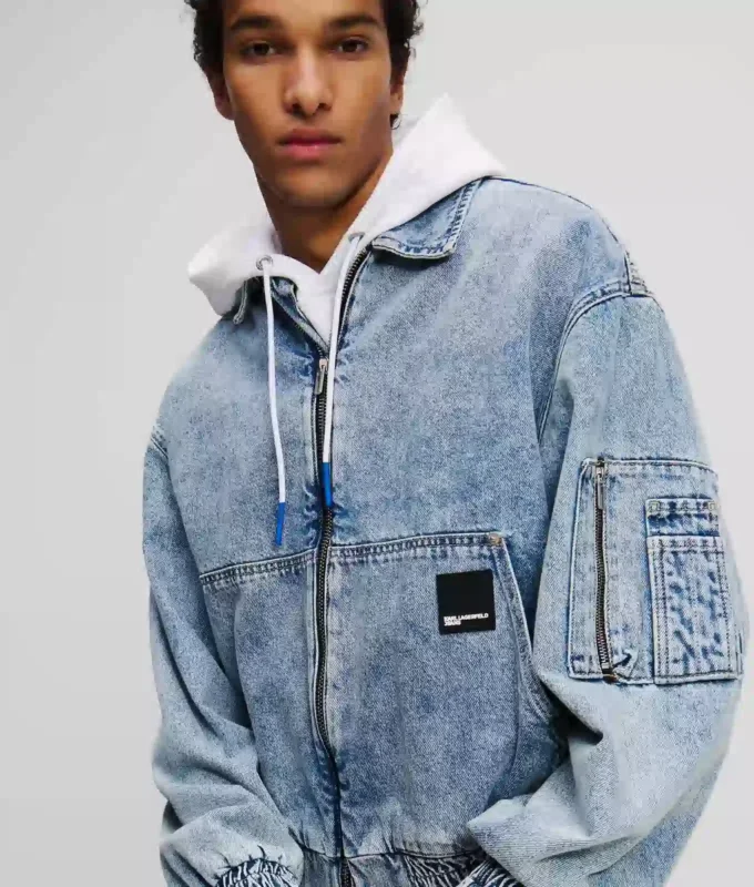 DENIM-BOMBERJACKE DENIM-BOMBERJACKE