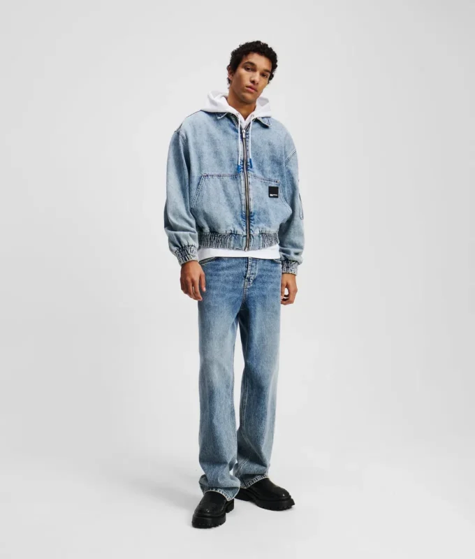 DENIM-BOMBERJACKE DENIM-BOMBERJACKE