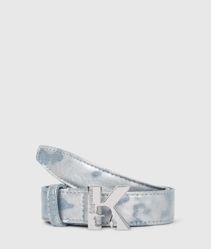 Denim-Gürtel mit K-Logo Denim-Gürtel mit K-Logo