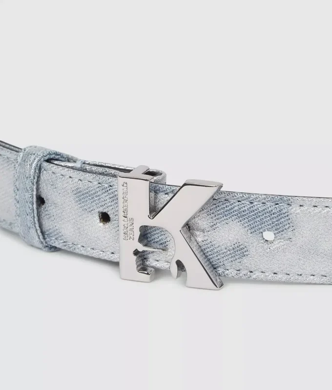 Denim-Gürtel mit K-Logo Denim-Gürtel mit K-Logo