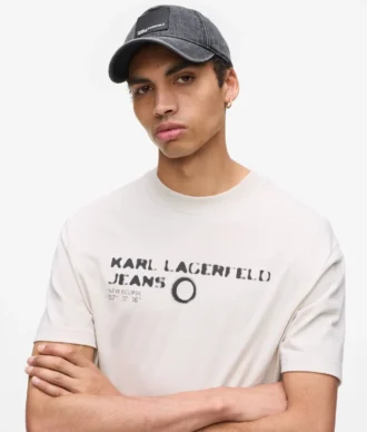 Denim-Kappe mit Box-Logo