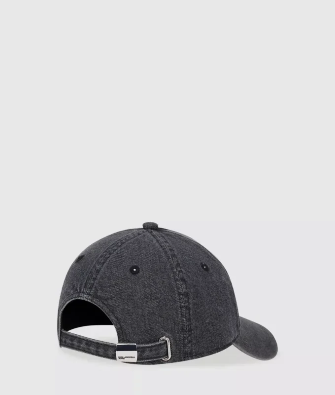 Denim-Kappe mit Box-Logo