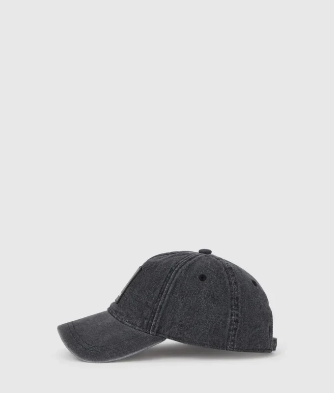 Denim-Kappe mit Box-Logo