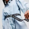DENIM-SHIRTKLEID MIT PUFFÄRMEN DENIM-SHIRTKLEID MIT PUFFÄRMEN