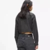 Denimhemd mit Bindeband vorne Denimhemd mit Bindeband vorne
