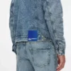 Denimjacke aus Lammfell Denimjacke aus Lammfell