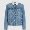 Denimjacke aus Lammfell Denimjacke aus Lammfell