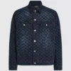 Denimjacke mit durchgehendem Monogramm-Print Denimjacke mit durchgehendem Monogramm-Print