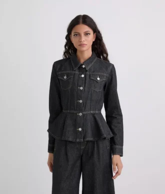 DENIMJACKE MIT KONTRASTSTICHEN