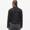 Denimjacke mit Schnürung