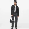 Denimjacke mit Schnürung