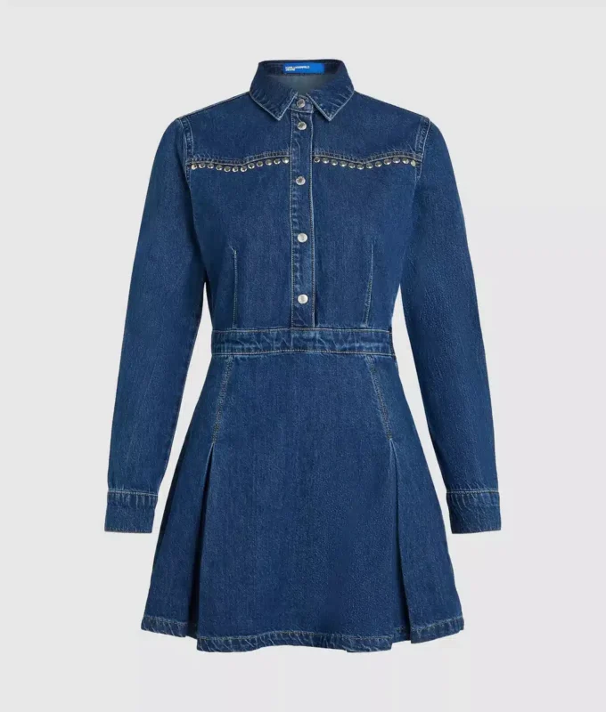 Denimkleid mit Nieten Denimkleid mit Nieten