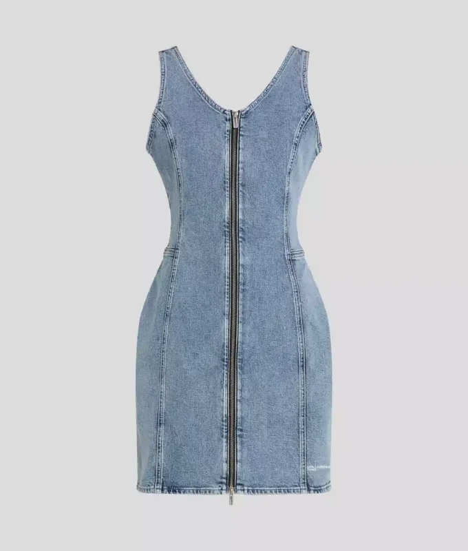 DENIMKLEID MIT V-AUSSCHNITT DENIMKLEID MIT V-AUSSCHNITT