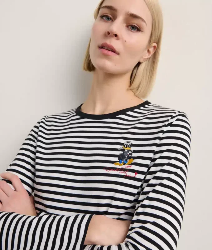 DISNEY X KL GESTREIFTES T-SHIRT DISNEY X KL GESTREIFTES T-SHIRT