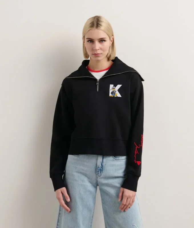 DISNEY X KL HALB-ZIP-SWEATSHIRT