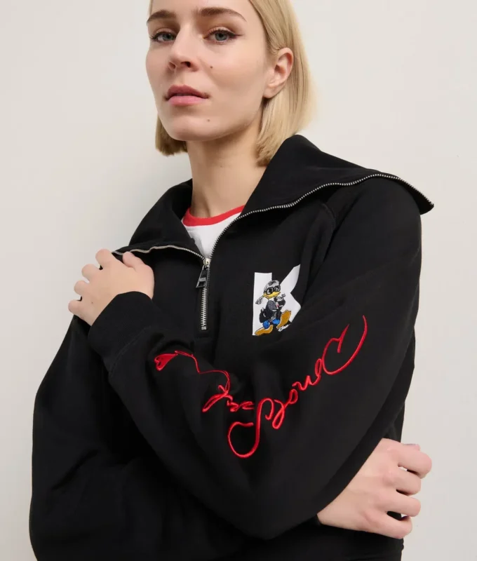 DISNEY X KL HALB-ZIP-SWEATSHIRT
