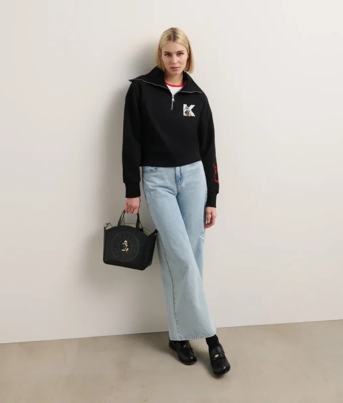 DISNEY X KL HALB-ZIP-SWEATSHIRT