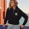 DISNEY X KL HALB-ZIP-SWEATSHIRT