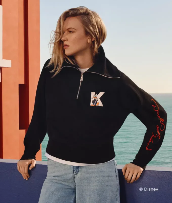 DISNEY X KL HALB-ZIP-SWEATSHIRT
