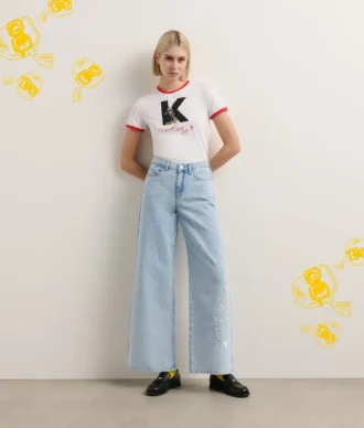 DISNEY X KL JEANS MIT WEITEM BEIN