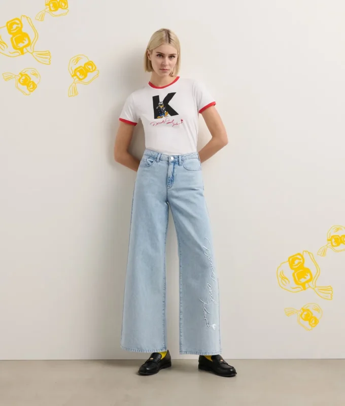 DISNEY X KL JEANS MIT WEITEM BEIN DISNEY X KL JEANS MIT WEITEM BEIN