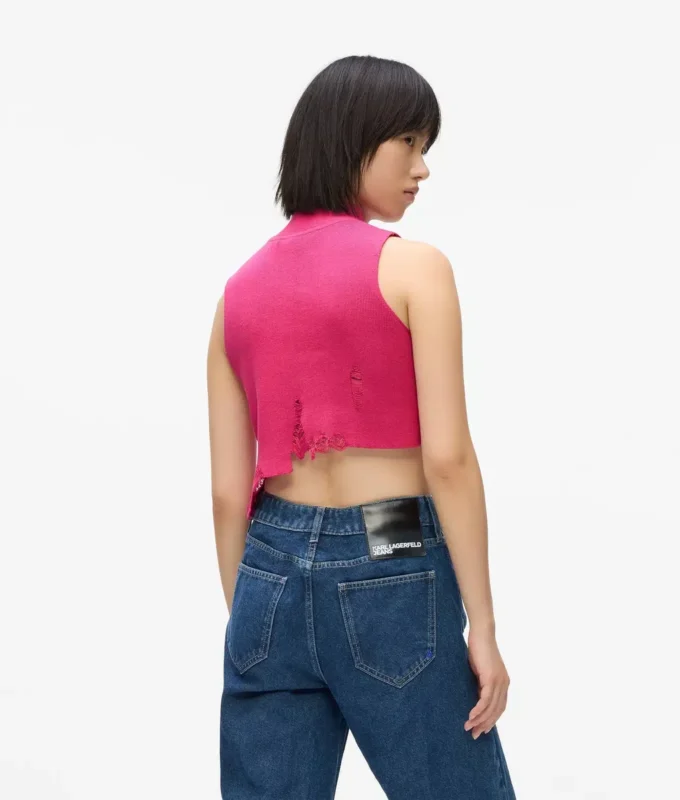 Distressed-Strickoberteil Distressed-Strickoberteil