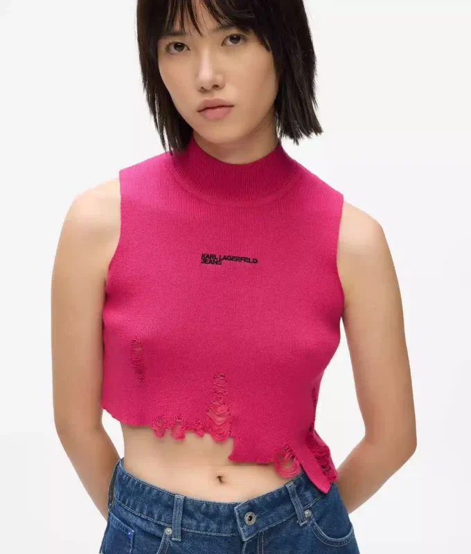 Distressed-Strickoberteil Distressed-Strickoberteil