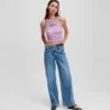 DOUBLE-WAIST RELAXED JEANS