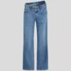 DOUBLE-WAIST RELAXED JEANS