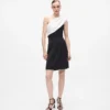 Drapiertes One-Shoulder-Kleid Drapiertes One-Shoulder-Kleid