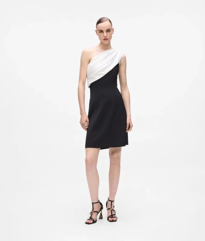 Drapiertes One-Shoulder-Kleid Drapiertes One-Shoulder-Kleid