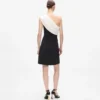 Drapiertes One-Shoulder-Kleid Drapiertes One-Shoulder-Kleid