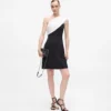 Drapiertes One-Shoulder-Kleid Drapiertes One-Shoulder-Kleid