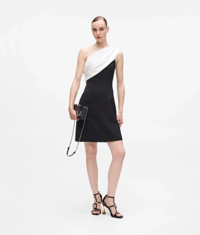 Drapiertes One-Shoulder-Kleid Drapiertes One-Shoulder-Kleid