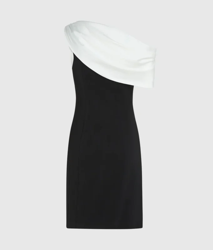 Drapiertes One-Shoulder-Kleid Drapiertes One-Shoulder-Kleid