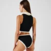 EINFARBIGES BIKINI-TANKTOP