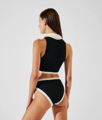 EINFARBIGES BIKINI-TANKTOP