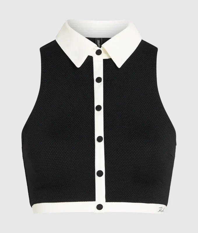 EINFARBIGES BIKINI-TANKTOP