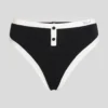 EINFARBIGES BIKINI-UNTERTEIL MIT HOHER TAILLE EINFARBIGES BIKINI-UNTERTEIL MIT HOHER TAILLE