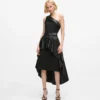 Einseitiges Biker-Kleid Einseitiges Biker-Kleid