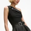 Einseitiges Biker-Kleid Einseitiges Biker-Kleid