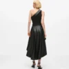 Einseitiges Biker-Kleid Einseitiges Biker-Kleid